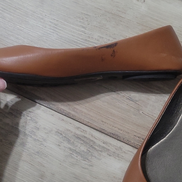 West Blvd Chestnut Brown Ballet Flats - Picture 4 of 8